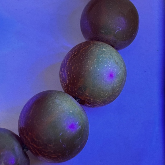 Vintage Amber Round Beads Necklace Sterling Clasp - Picture 14 of 14